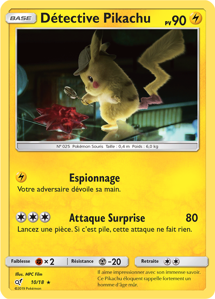 Détective Pikachu - Rare Holo