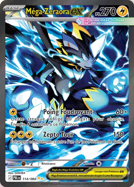 Méga-Zeraora-ex - Secrète