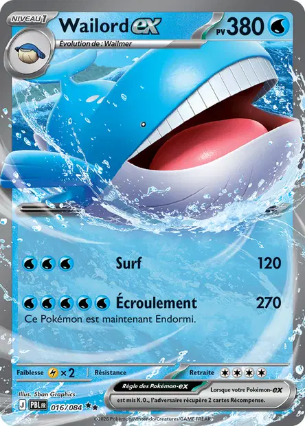 Wailord-ex - Double Rare