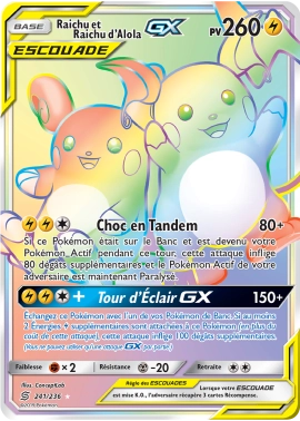 Raichu et Raichu d'Alola-GX