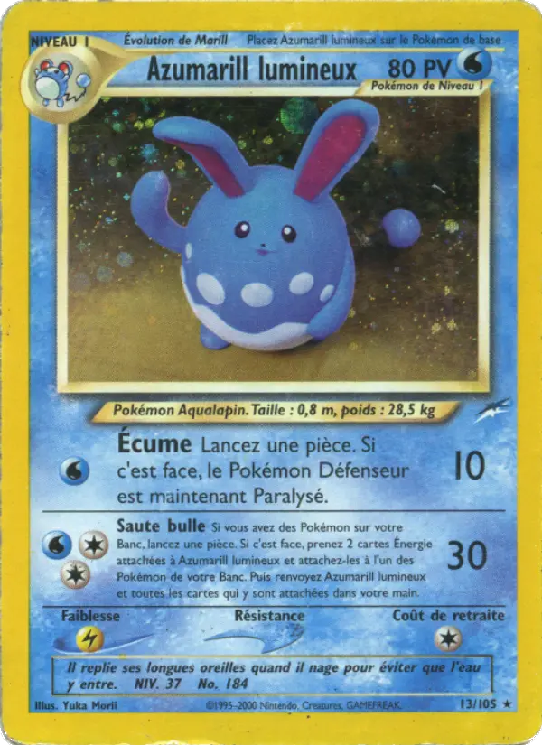 Azumarill lumineux - Rare